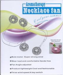 Necklace Fan with built in rechargeable image 1