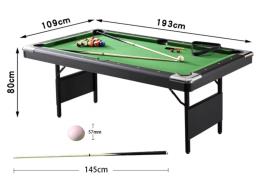 2-in-1 foldable billiards and table tenn image 1