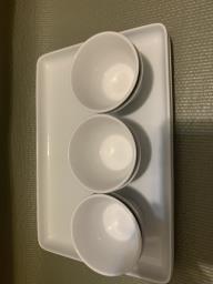 White Ceramic Serving Bowl image 1