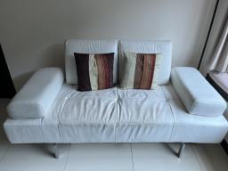 White Leather Sofa - free image 2