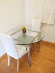 Glass dining table image 2