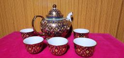 Thai porcelain Tea Set teapot teacups 5 image 1