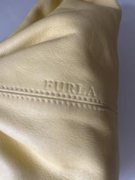 Furla soft yellow leather handbag image 3