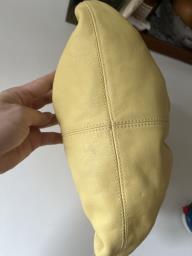 Furla soft yellow leather handbag image 4