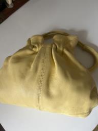 Furla soft yellow leather handbag image 5