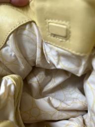 Furla soft yellow leather handbag image 7